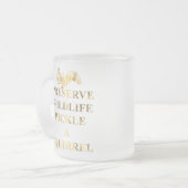 ジャムの野性生物のピクルスリス フロストグラスマグカップ (正面左)