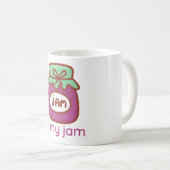 ジャムは私のジャム コーヒーマグカップ (正面右)