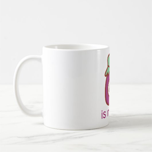 ジャムは私のジャム コーヒーマグカップ (左)