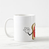 ジャムオントーストハッピー顔コーヒーマグ コーヒーマグカップ (左)
