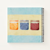 ジャムジャーズホーム缶詰パーソナライズされた料理本レシピ ノートブック (裏面)