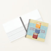 ジャムジャーズホーム缶詰パーソナライズされた料理本レシピ ノートブック (内部)