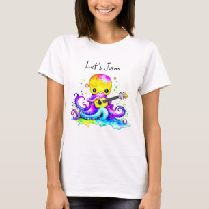 ジャムズ タコ遊のアコースティックギター Tシャツ