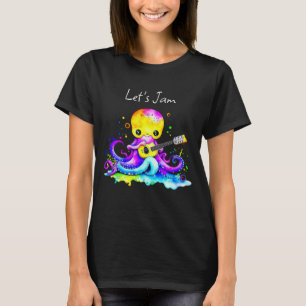 ジャムズ タコ遊のアコースティックギター Tシャツ