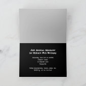 ジャムセッシ10代のョンボーイズ誕生日パーティーへの招待 招待状 (内部)