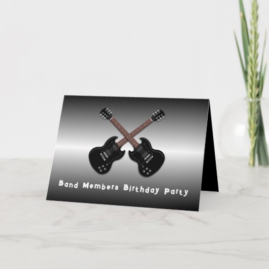 ジャムセッシ10代のョンボーイズ誕生日パーティーへの招待 招待状 (正面)