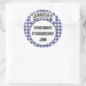 ジャムゼリーのジャムジャムジャムジャムブループライドのジンジャムラベルを保存 ラウンドシール (バッグ)