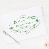 ジャムゼリーカスタム保存用ベーキングラベル 楕円形シール (封筒)