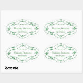 ジャムゼリーカスタム保存用ベーキングラベル 楕円形シール (シート)