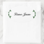 ジャムゼリー食品のシールとラベルを保存 楕円形シール (バッグ)