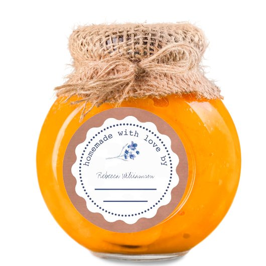 ジャムパーソナライズされた缶詰 |愛で自家製 ラウンドシール