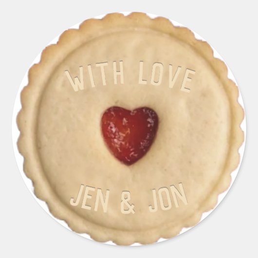 ジャムビスケットマグネットキーチェーン ラウンドシール (正面)