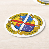 ジャムファムコスター ラウンドペーパーコースター (アングル)