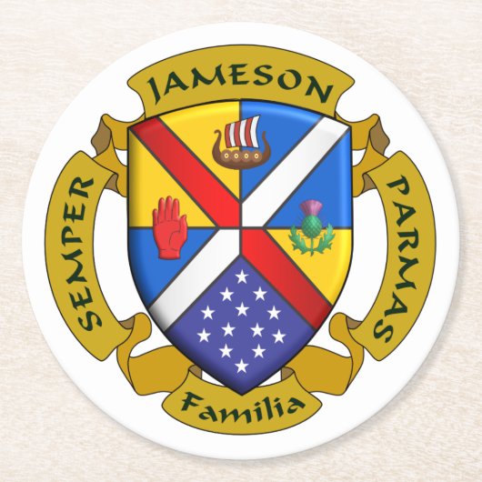 ジャムファムコスター ラウンドペーパーコースター (正面)