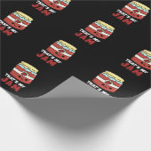 ジャムプンダークおもしろいBGの私のジャム瓶 ラッピングペーパー (角)