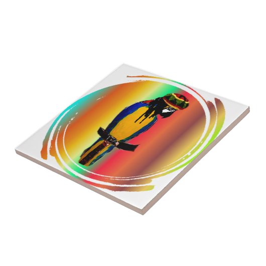 ジャムミンオウム タイル (側面)