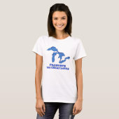 ジャム五大湖-女性の基本的なTシャツ Tシャツ (正面フル)