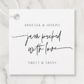 ジャム瓶タグ ウェディングギフト ラベル (正面)