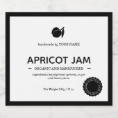 ジャム瓶ラベル包装デザイン スパークリングワインラベル (シングルラベル)