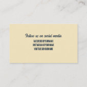 ジャム、ゼリー、ネイビーブルー、レッドカスタムを保持 名刺 (裏面)