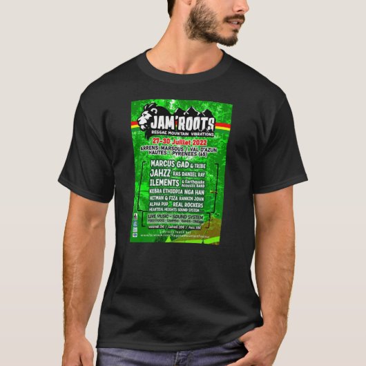 ジャム・レゲエTシャツ Tシャツ (正面)