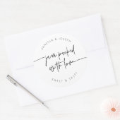 ジャムJARラベル結婚式の引き出物製品シールG400 ラウンドシール (封筒)