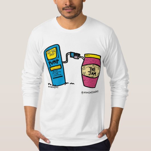 ジャムTシャツをポンプアップ Tシャツ (正面)