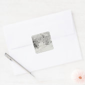 ジャメスタウンに若い女性が到着する スクエアシール (封筒)