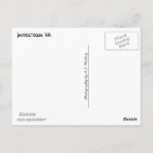 ジャメスタウン(バージニア) ポストカード (裏面)