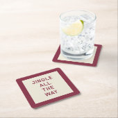 ジャラジャラと音を立てる | クリスマスキャロル海岸 スクエアペーパーコースター (インサイチュ)