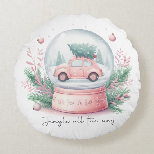 ジャラジャラ鳴り響く ラウンドクッション (正面)