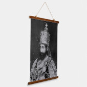 ジャラスタファリハイレセラシアイヒムイーニラスタルーツ 吊り下げ型タペストリー (傾斜あり)