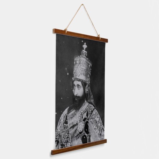 ジャラスタファリハイレセラシアイヒムイーニラスタルーツ 吊り下げ型タペストリー (傾斜あり)