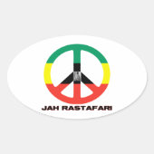 ジャラスタファリ平和サインセラシーI 楕円形シール (正面)