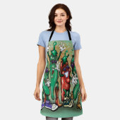 ジャラペノス エプロン (着用した状態)