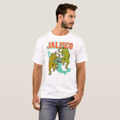ジャリスコ，メキシコジャガー&バラワールドトラベルシャツ Tシャツ (正面フル)