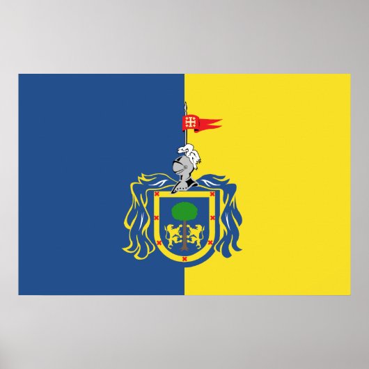 ジャリスコ（ローカル）、メキシコ国旗 ポスター (正面)