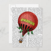 ジャルダンデチュイルリーホットエアバルーン ポストカード (正面/裏面)