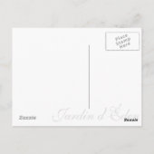 ジャルダンデデン ポストカード (裏面)