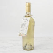 ジャルダンデフルーアウェルカムボトルハンガーラベル ボトルネックタグ (アングル)