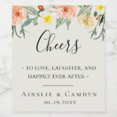 ジャルダンフルーアパーソナライズされたワインラベル ワインラベル (シングルラベル)