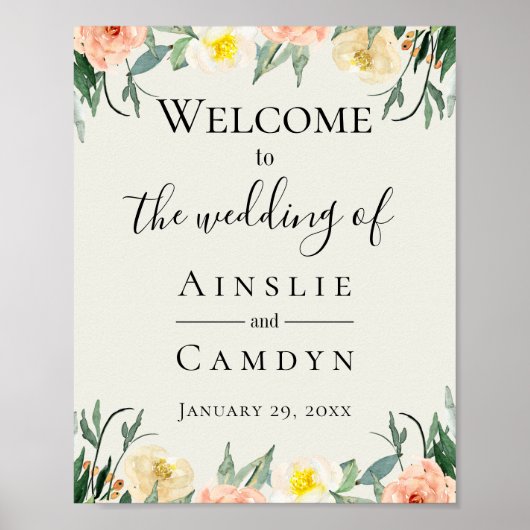 ジャルダンフルーア結婚ズウェルカム ポスター (正面)
