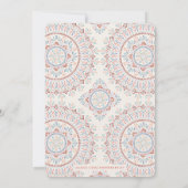ジャルダンマンダラ結婚式招待状 – サーモン 招待状 (裏面)