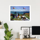 ジャルディンアサントアドレスバイクロードモネ ポスター (ホームオフィス)