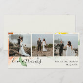 ジャルディン・ド・フルール 結婚式写真 感謝カード (正面/裏面)