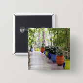 ジャルディン·マジョレル·マジョレル·ガーデン，今は一般公開 缶バッジ (正面&裏面)