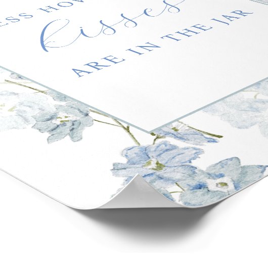 ジャルブルーの花のキスの数を推測する ポスター (角)