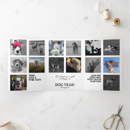 ジャレスリュックブリックフォートスカルト 三つ折りクリスマスカード