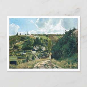 ジャレヒル、ポントワーズ(1867)by Camille Pissarro ポストカード