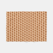 ジャレビサウスアジアインディアンミタイ甘いスナックフード フリースブランケット (正面(横))